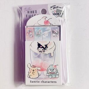 Sanrio Page Flags Cream Soda Sticky Note Markers, Kuromi Cinnamoroll Hangyodon